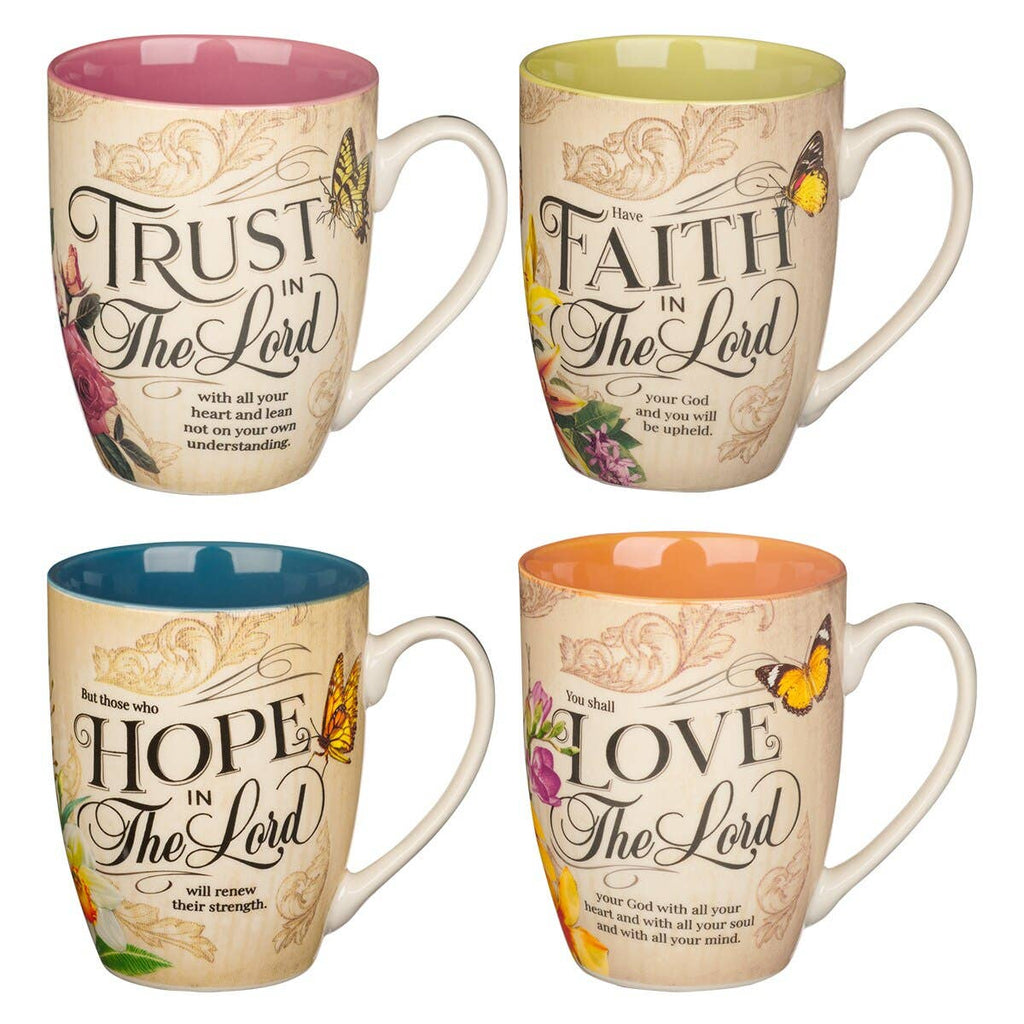 Inspirational Scripture Ceramic Mug Set