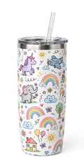 Hello fall 16oz Beer Can Tumbler