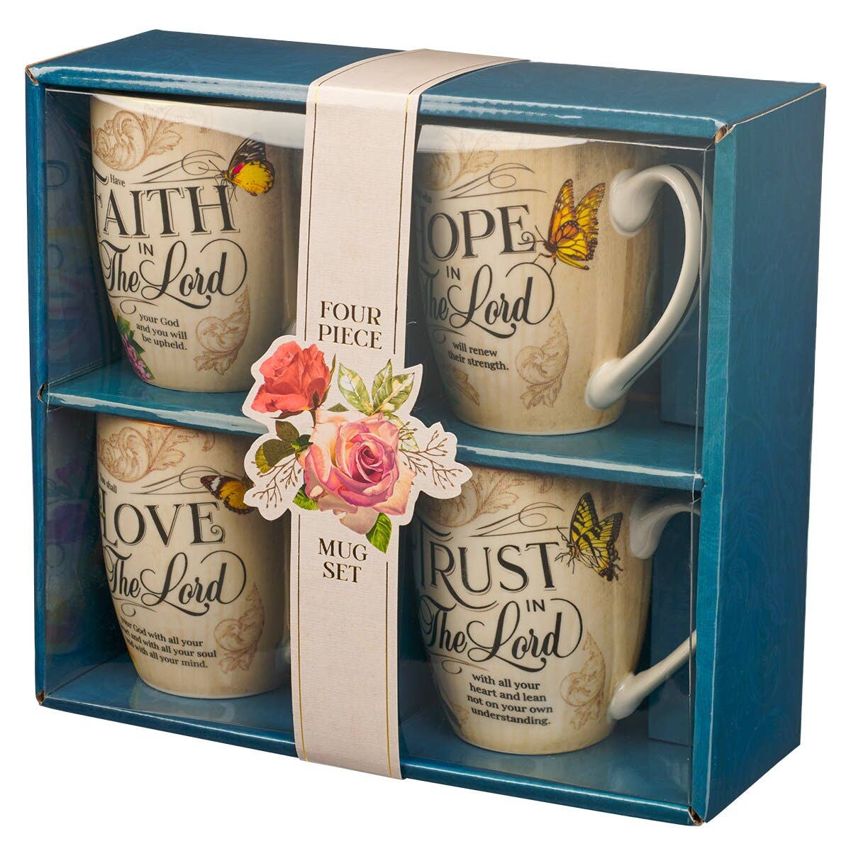 Inspirational Scripture Ceramic Mug Set