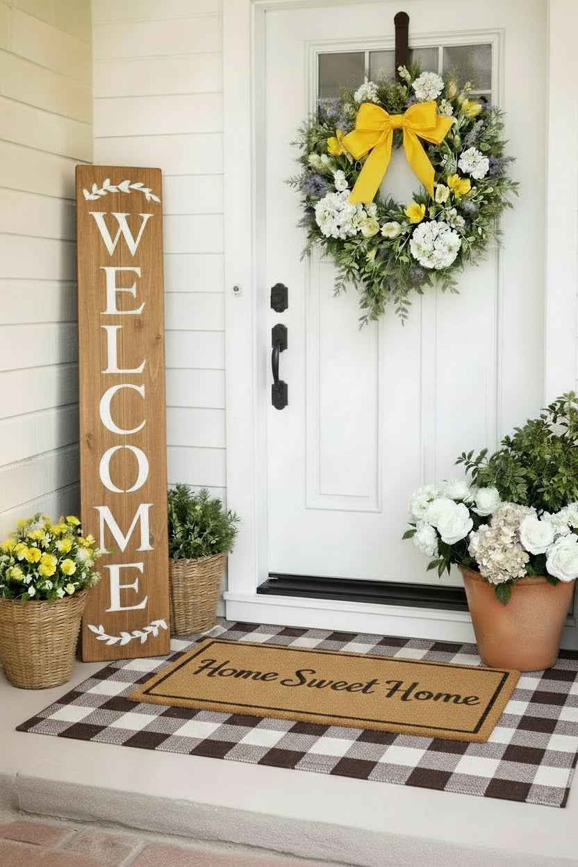 Personalized Family Name Welcome Porch Sign | Weatherproof 46" Leaner